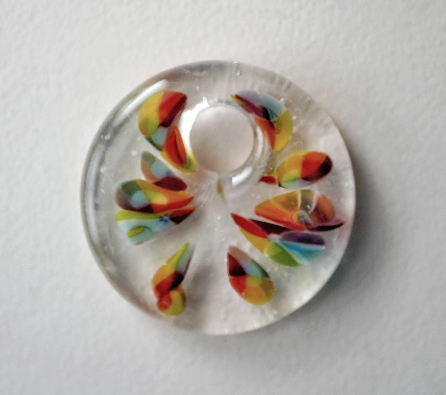 Rainbow on Clear Gravity Assisted Pendant (PENDANT ONLY)