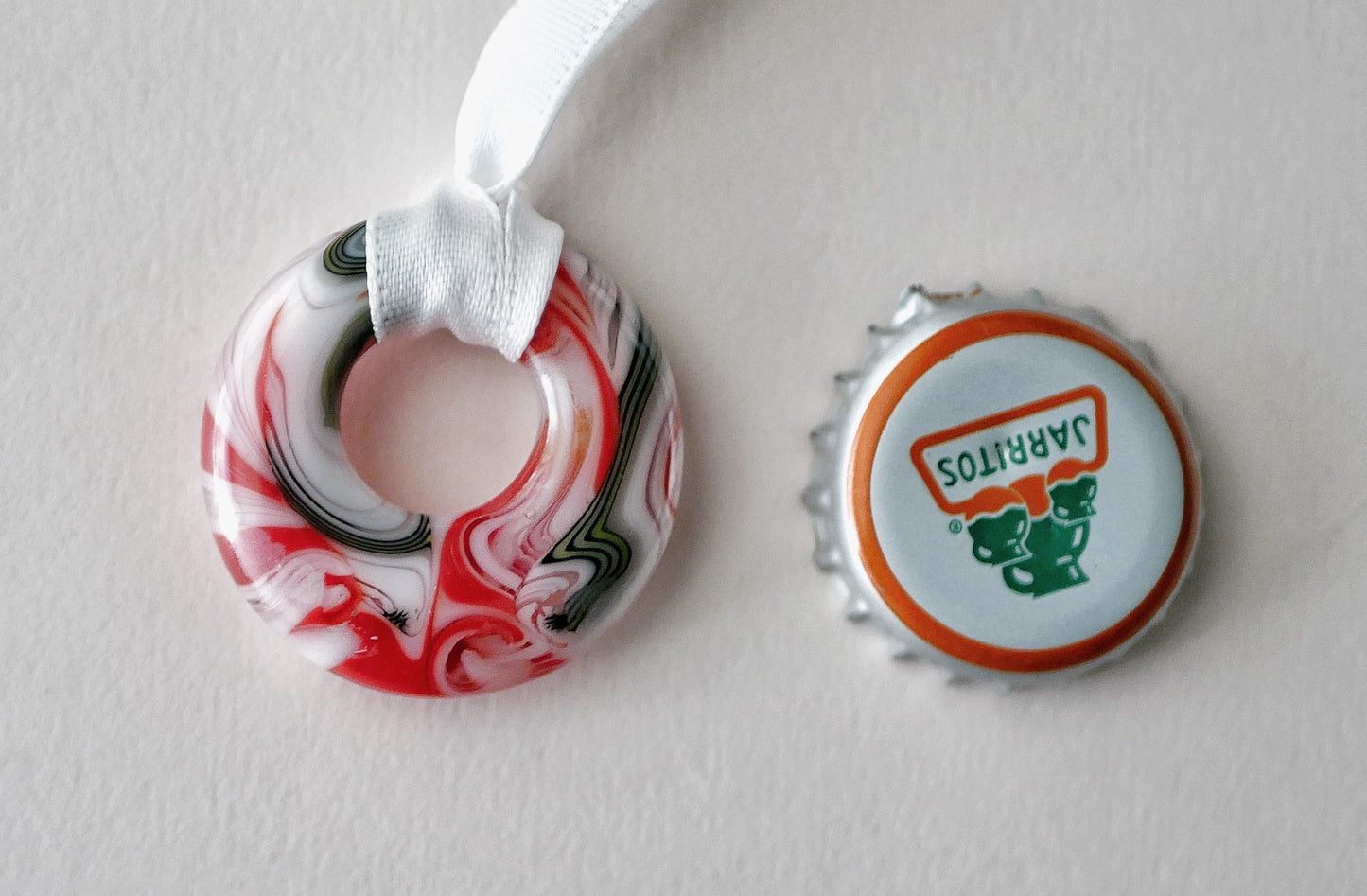 Mini Glass Collage Wreath #1