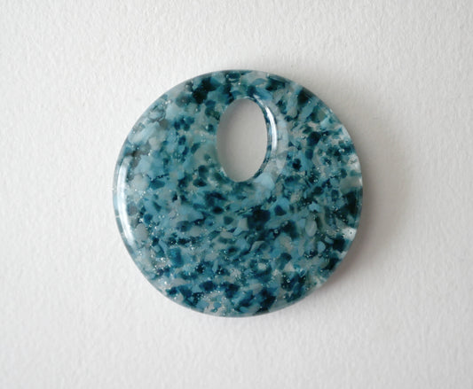 Round Pendant: Dark Blues (PENDANT ONLY)