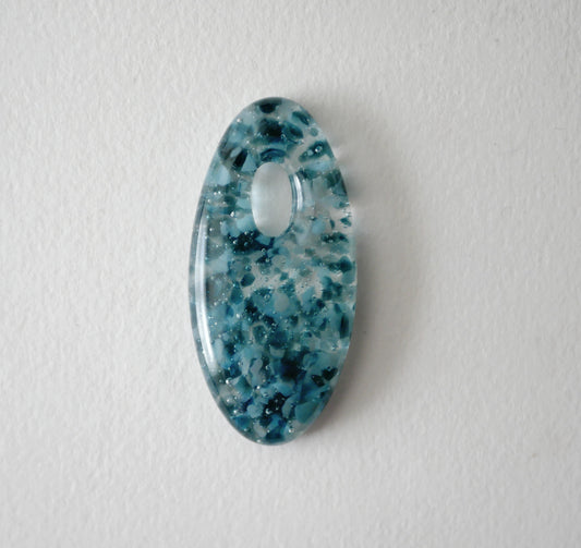 Oval Pendant: Dark Blues (PENDANT ONLY)