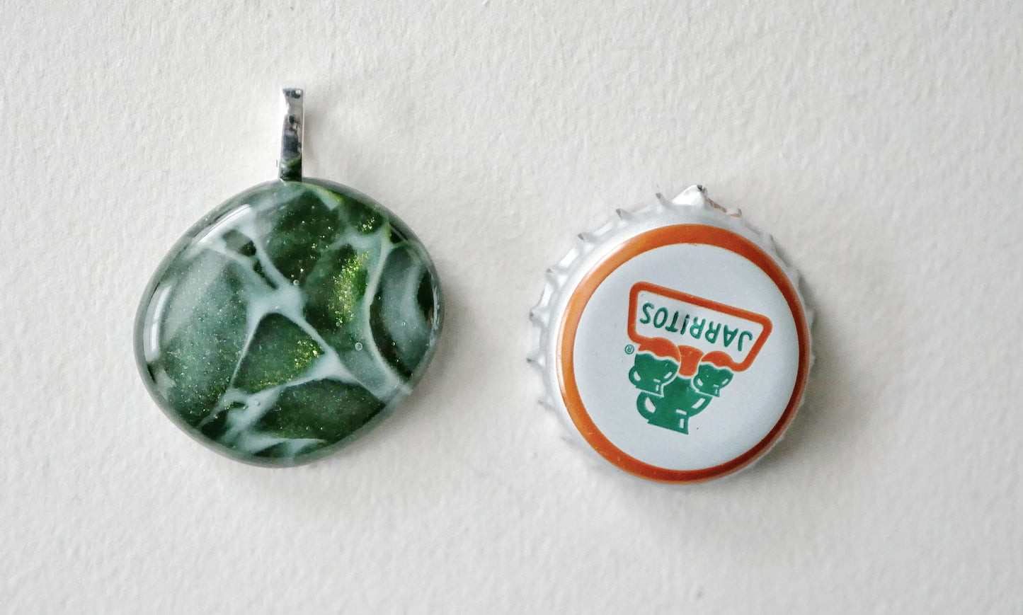 Green Aventurine Dragonskin Pendant #4 (Base Metal) (PENDANT ONLY)