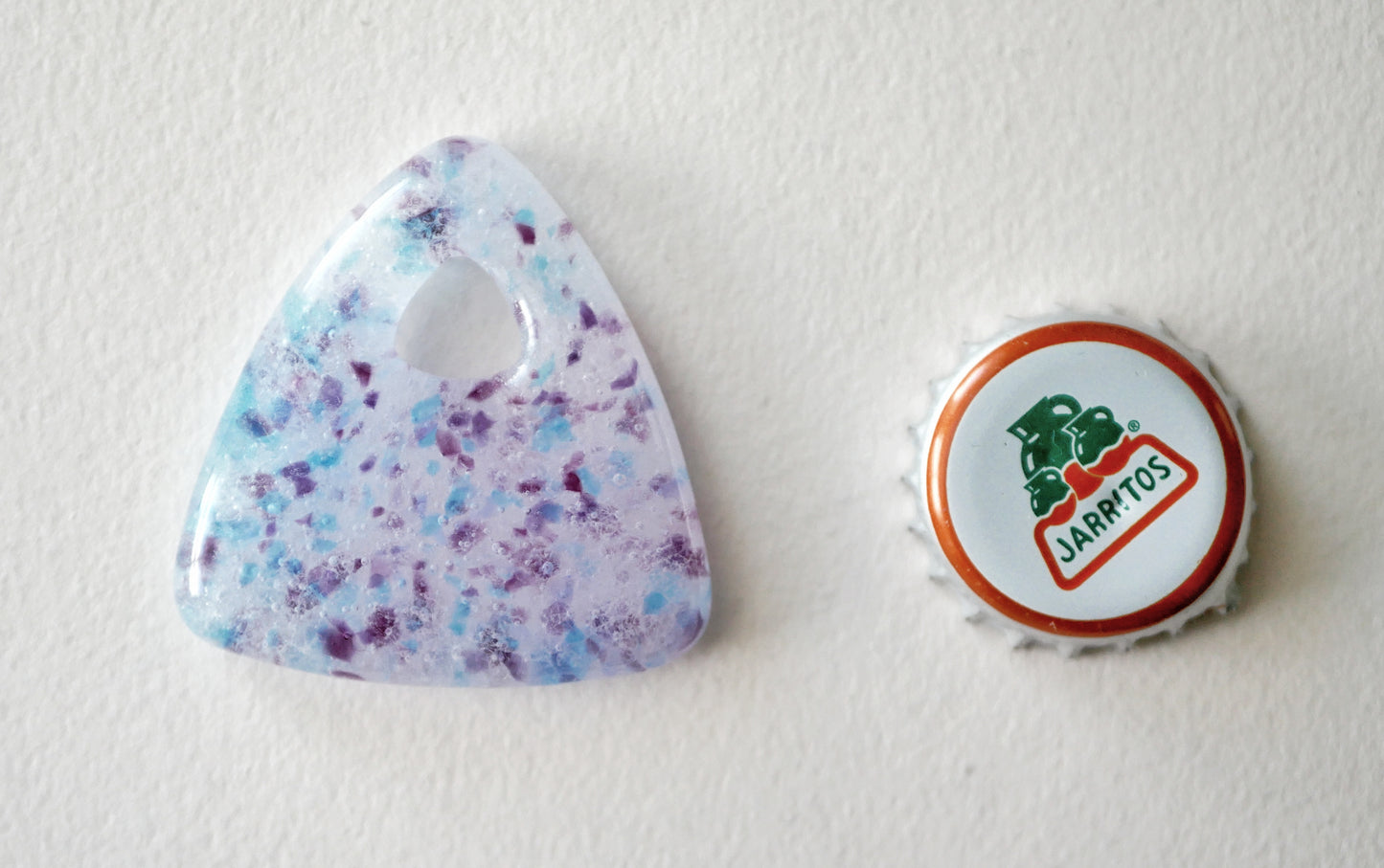 Triangle Pendant: Pink and Blue (PENDANT ONLY)