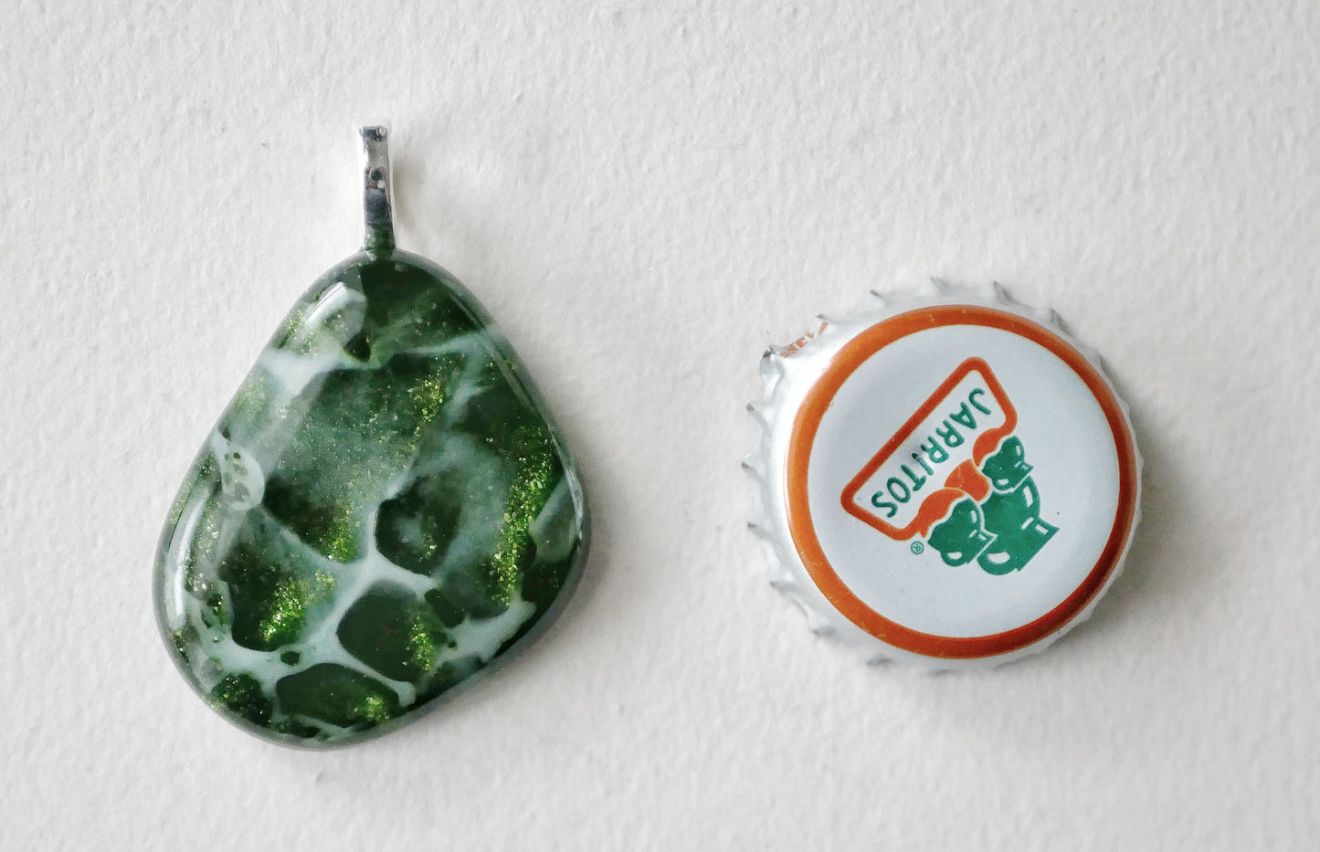 Green Aventurine Dragonskin Pendant #1 (Base Metal) (PENDANT ONLY)