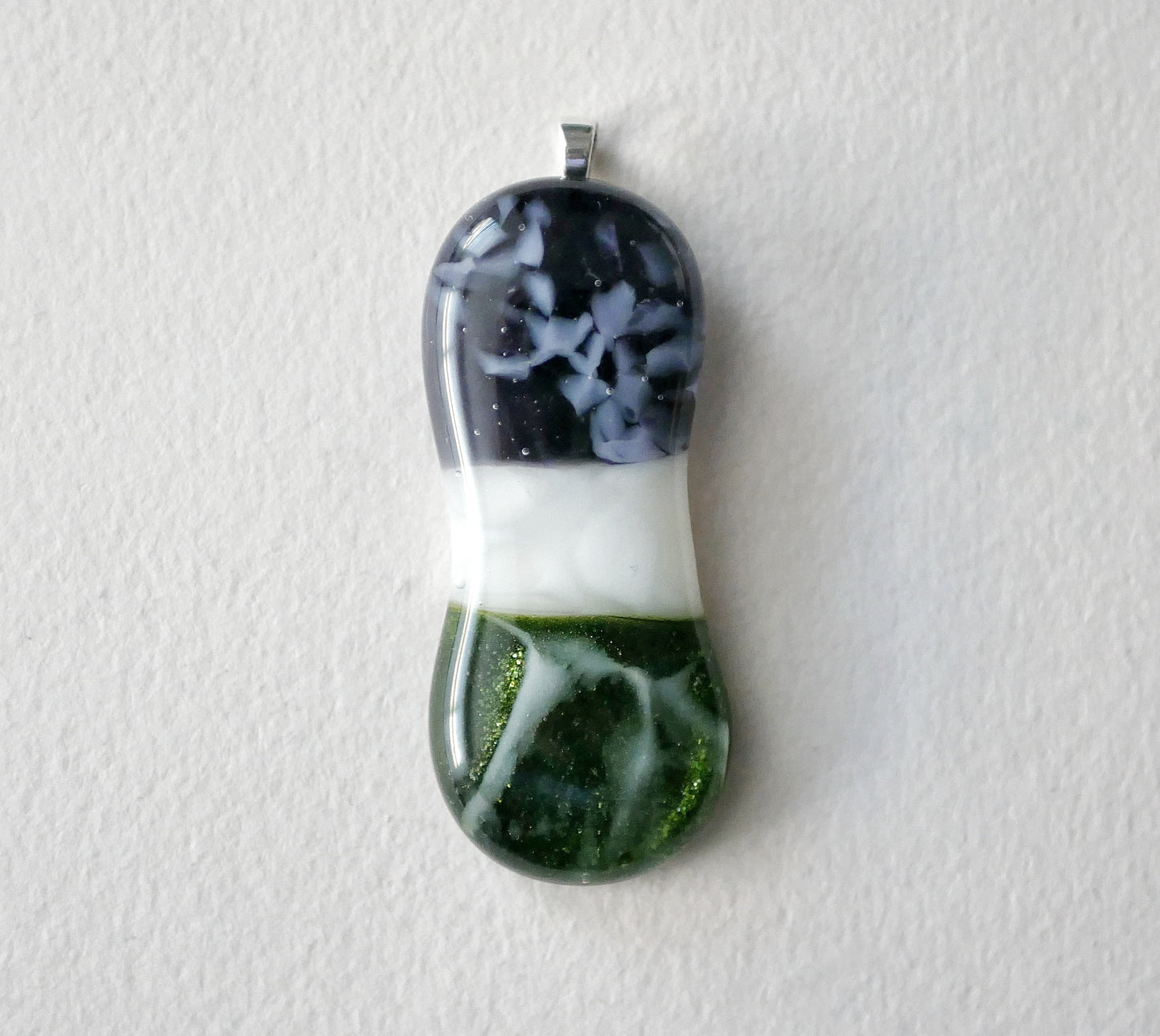Genderqueer Pride Blob Pendant #2 (PENDANT ONLY)