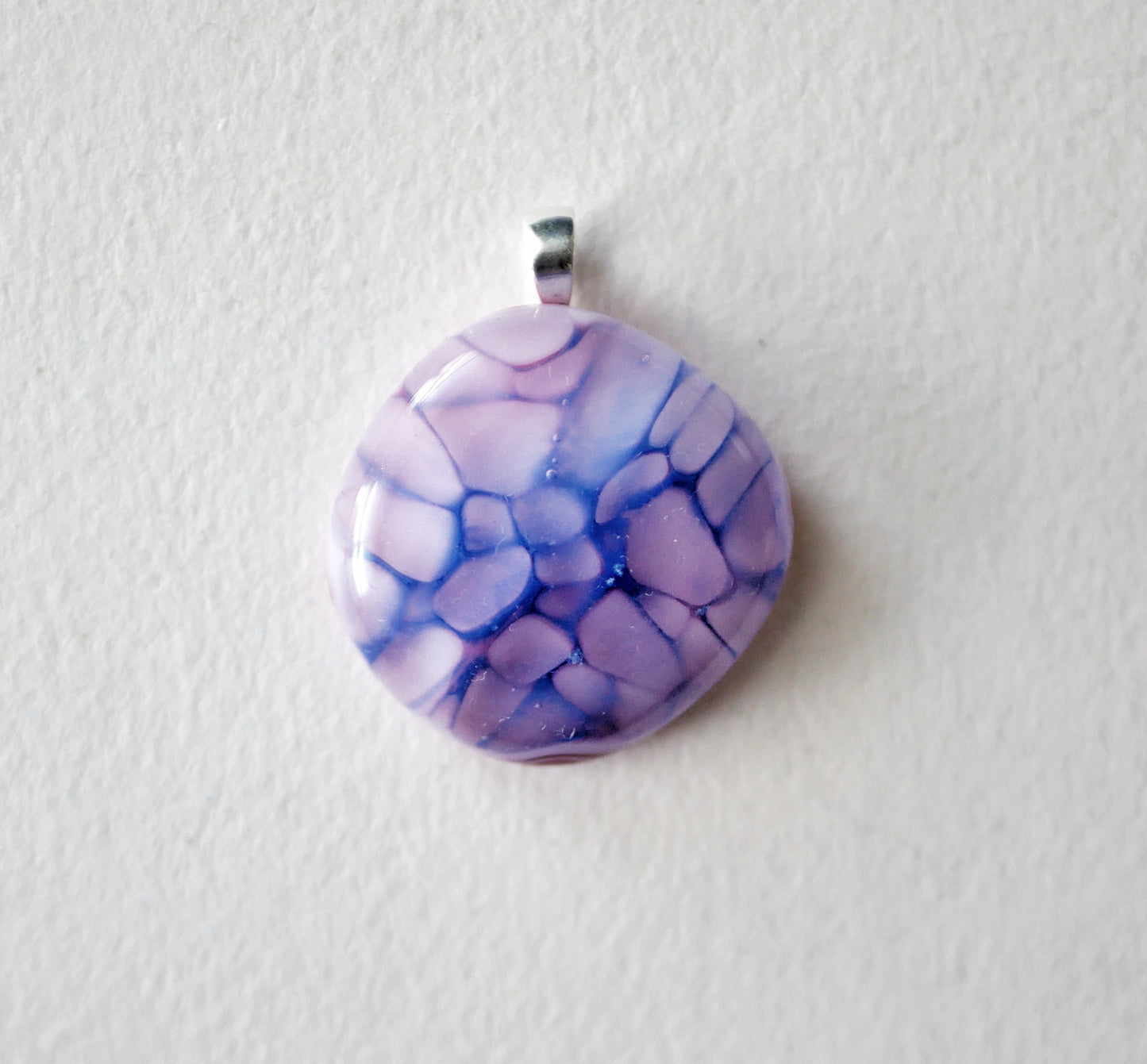 Pink and Blue Dragonskin Pendant #2 (Sterling Silver) (PENDANT ONLY)
