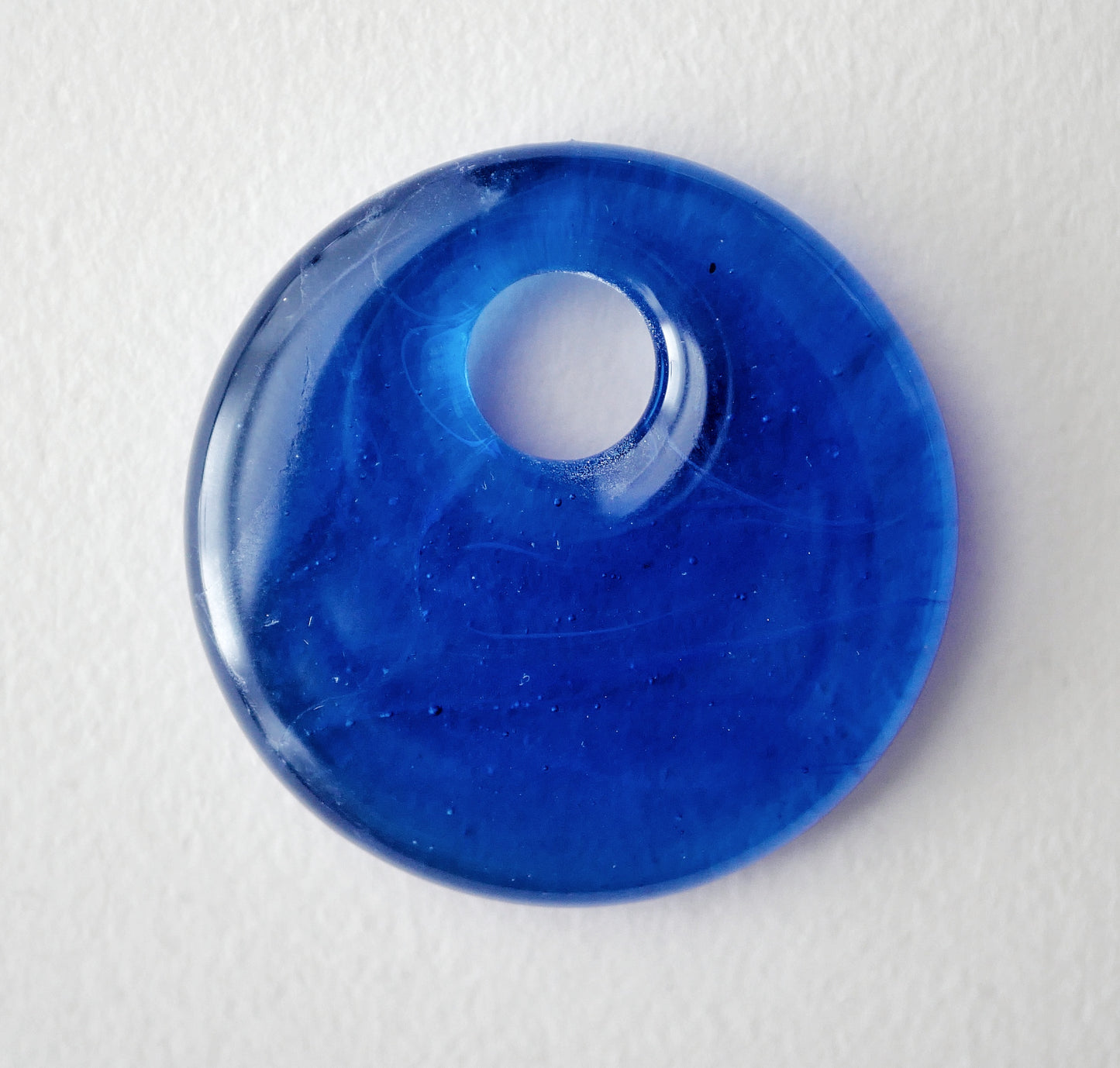 Round Pendant: Deep Transparent Blue (PENDANT ONLY)