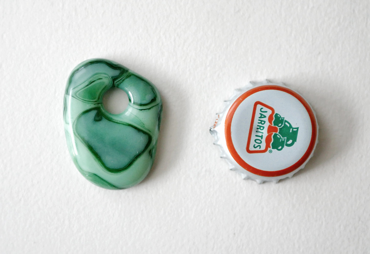 Green Blob Pendant with Hole #1 (PENDANT ONLY)