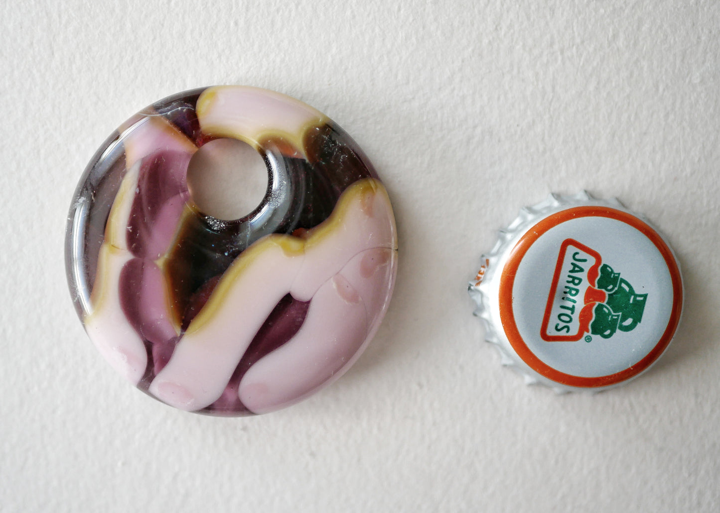 Circle Pendant: Pink and Purple (PENDANT ONLY)