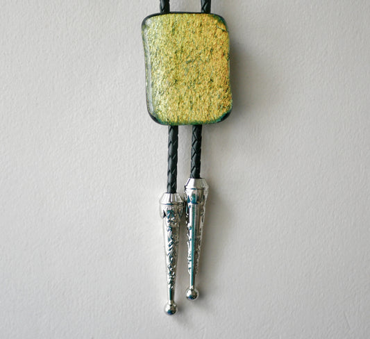Dichroic Yellow Bolo Tie #1