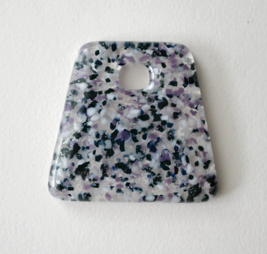 Big Trapezoid Pendant: Asexual (Ace) Pride Confetti (PENDANT ONLY)