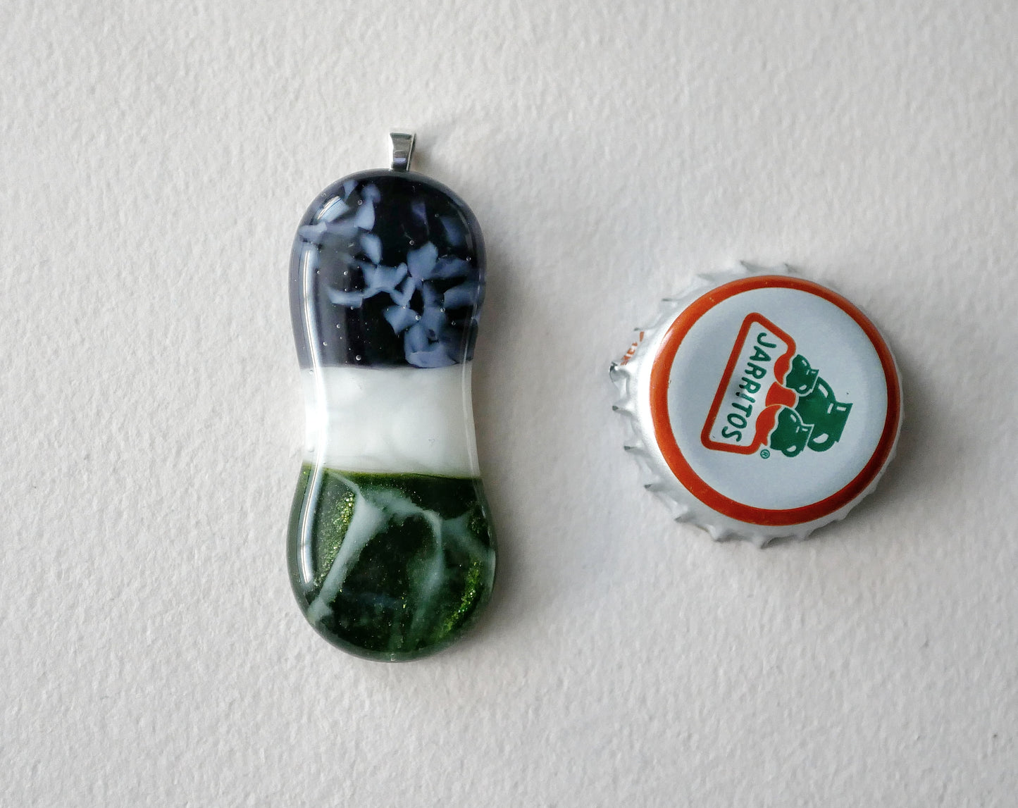 Genderqueer Pride Blob Pendant #2 (PENDANT ONLY)