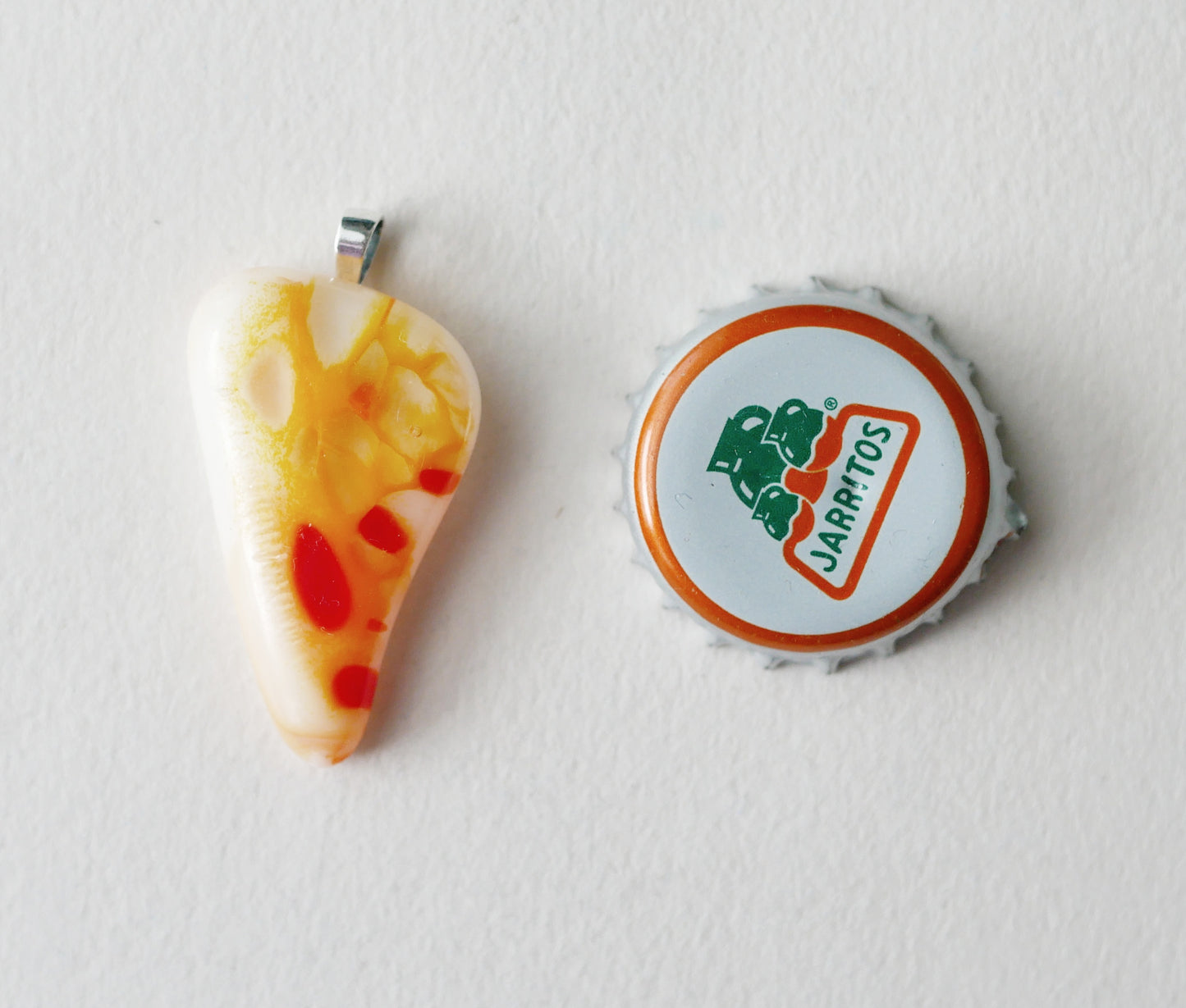 Orange Pendant #1 (Sterling Silver) (PENDANT ONLY)