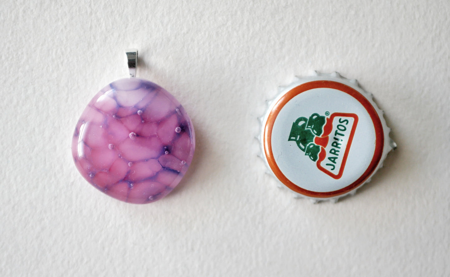 Pink and Blue Dragonskin Pendant #3 (Sterling Silver) (PENDANT ONLY)
