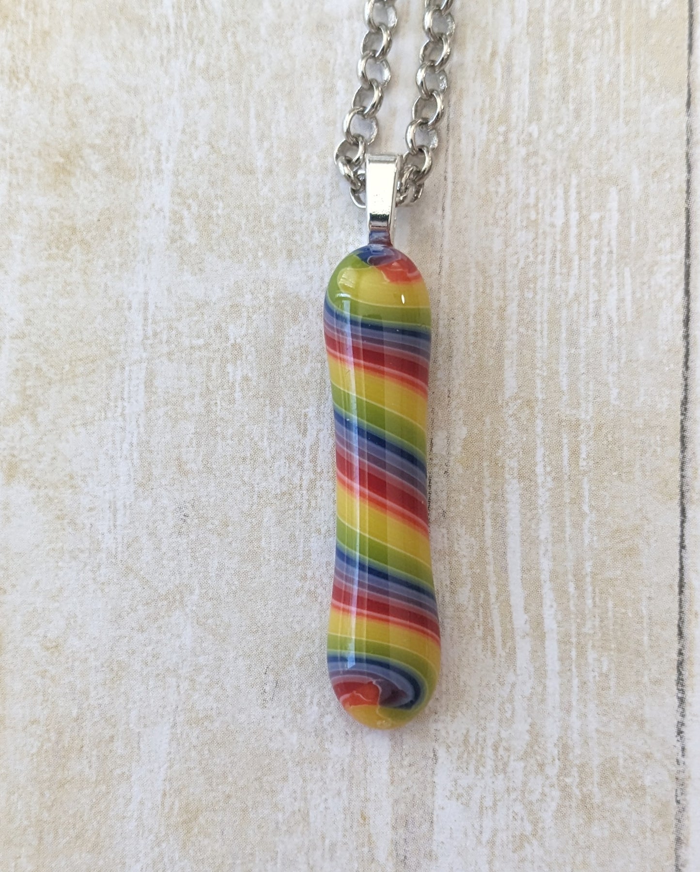Candy Stripe Pride Pendant