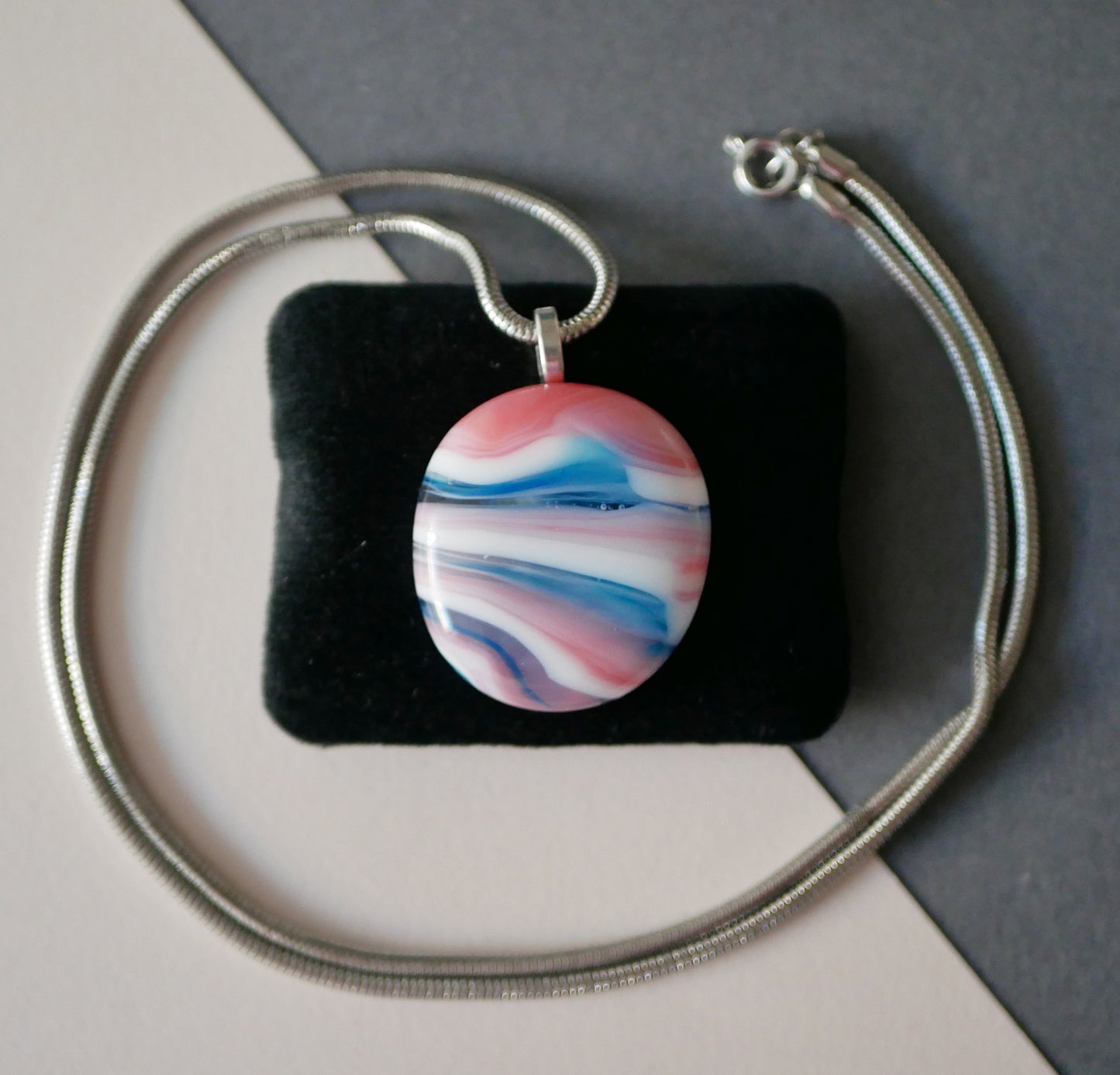 Trans Pride Puddle Pendants (Batch 14)