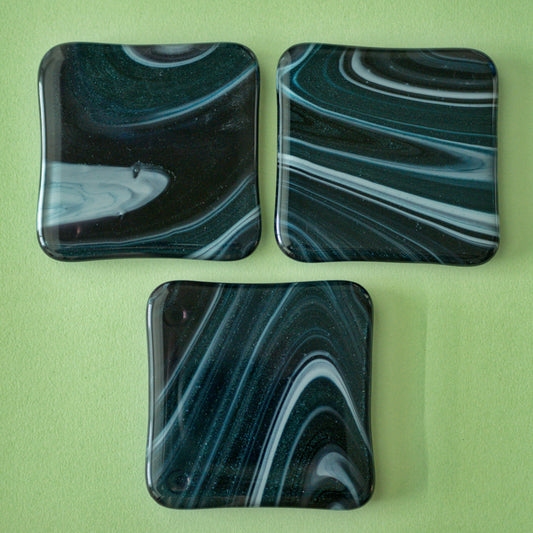 Dark Swirling Coasters