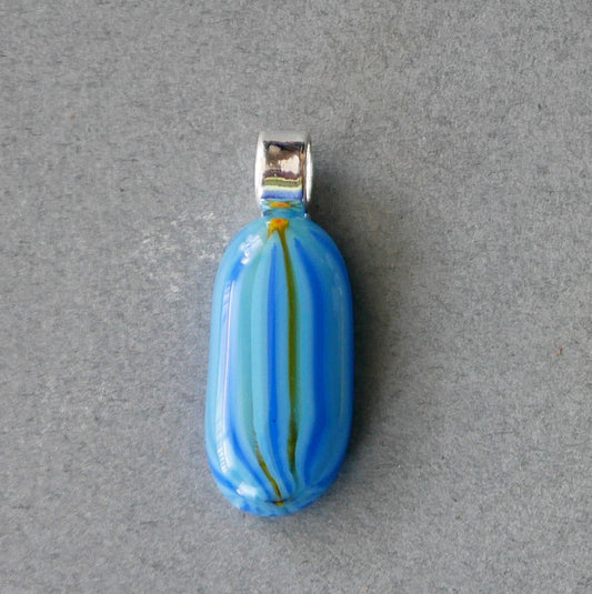 Stripey Scrappy Pendant #1