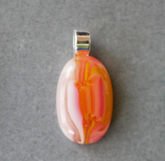 Stripey Scrappy Pendant #4