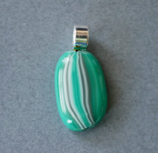 Stripey Scrappy Pendant #13