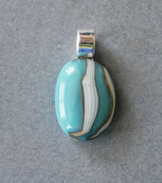 Stripey Scrappy Pendant #18