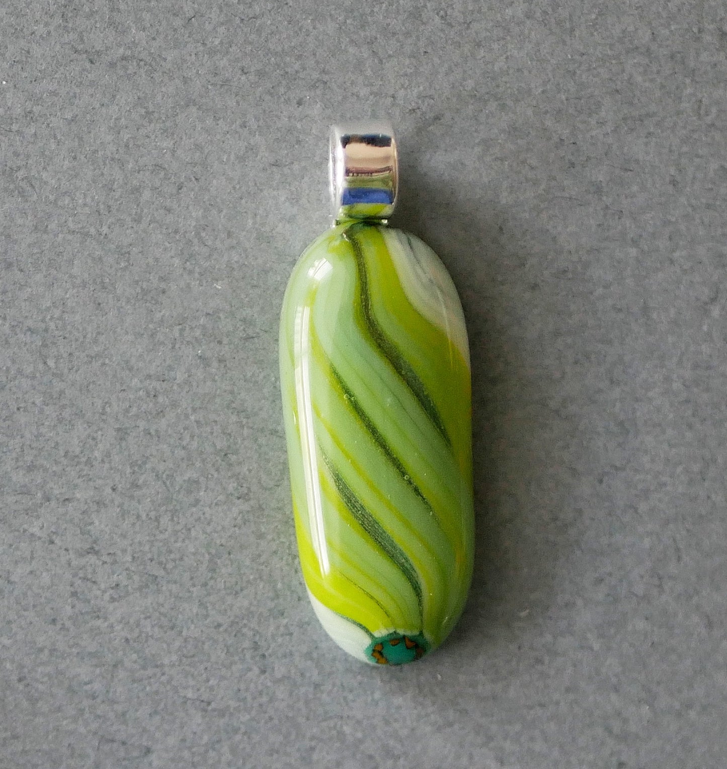 Stripey Scrappy Pendant #40