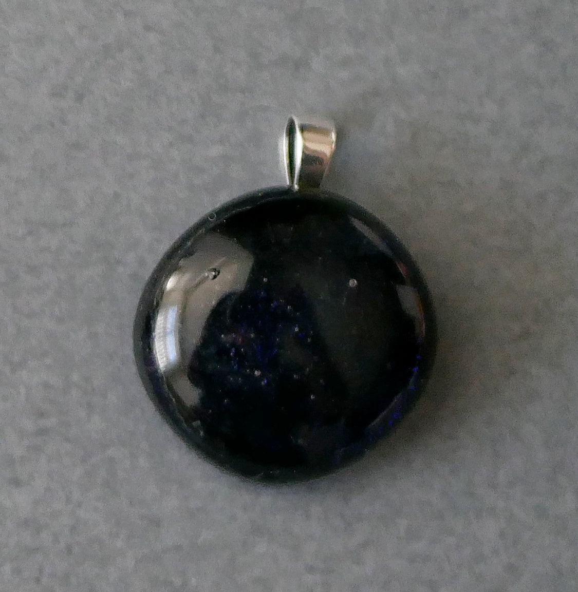 Small Dichroic Pendant with Silver Findings and Choice of Chain/Cord #25