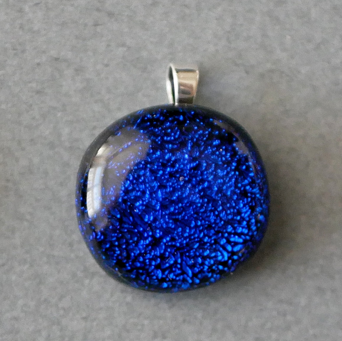 Small Dichroic Pendant with Silver Findings and Choice of Chain/Cord #30