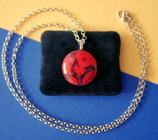 Elemental Bubble Pendant: Reds