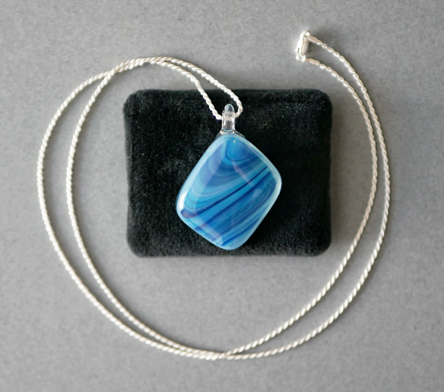 Banded Blue Pendant