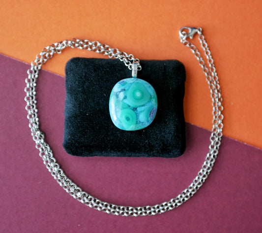 Elemental Bubble Pendant: Teal