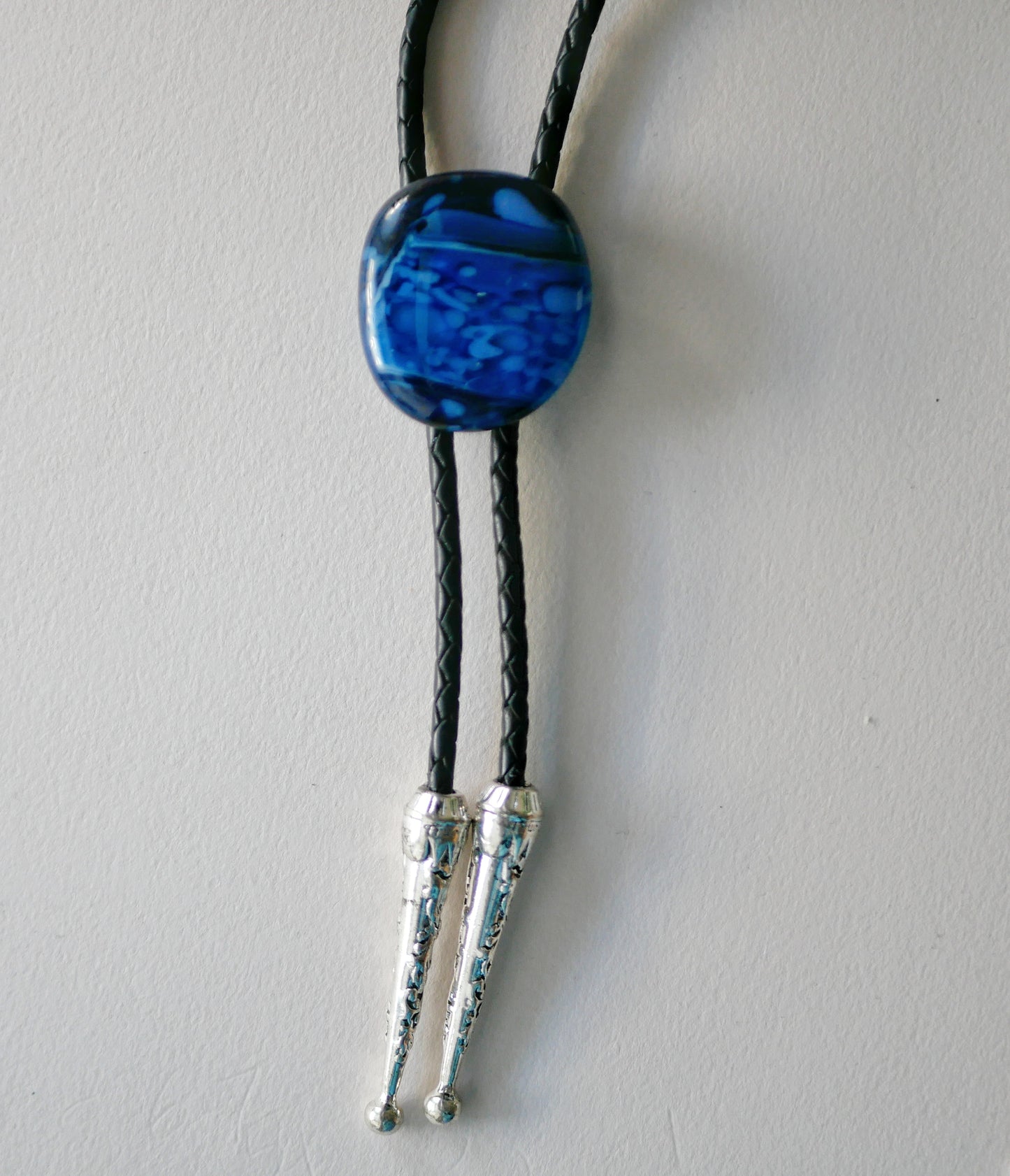 Blue Speckled Bolo Tie