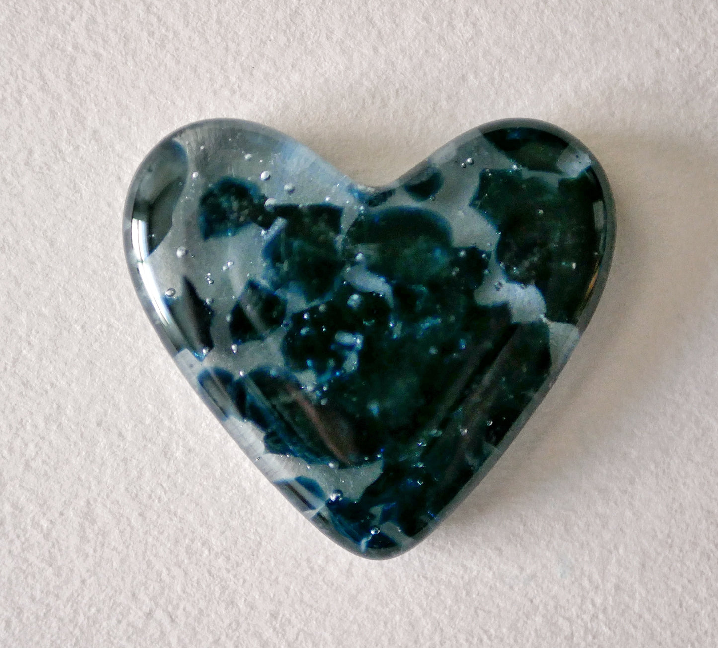 Blue and Clear Pocket Heart