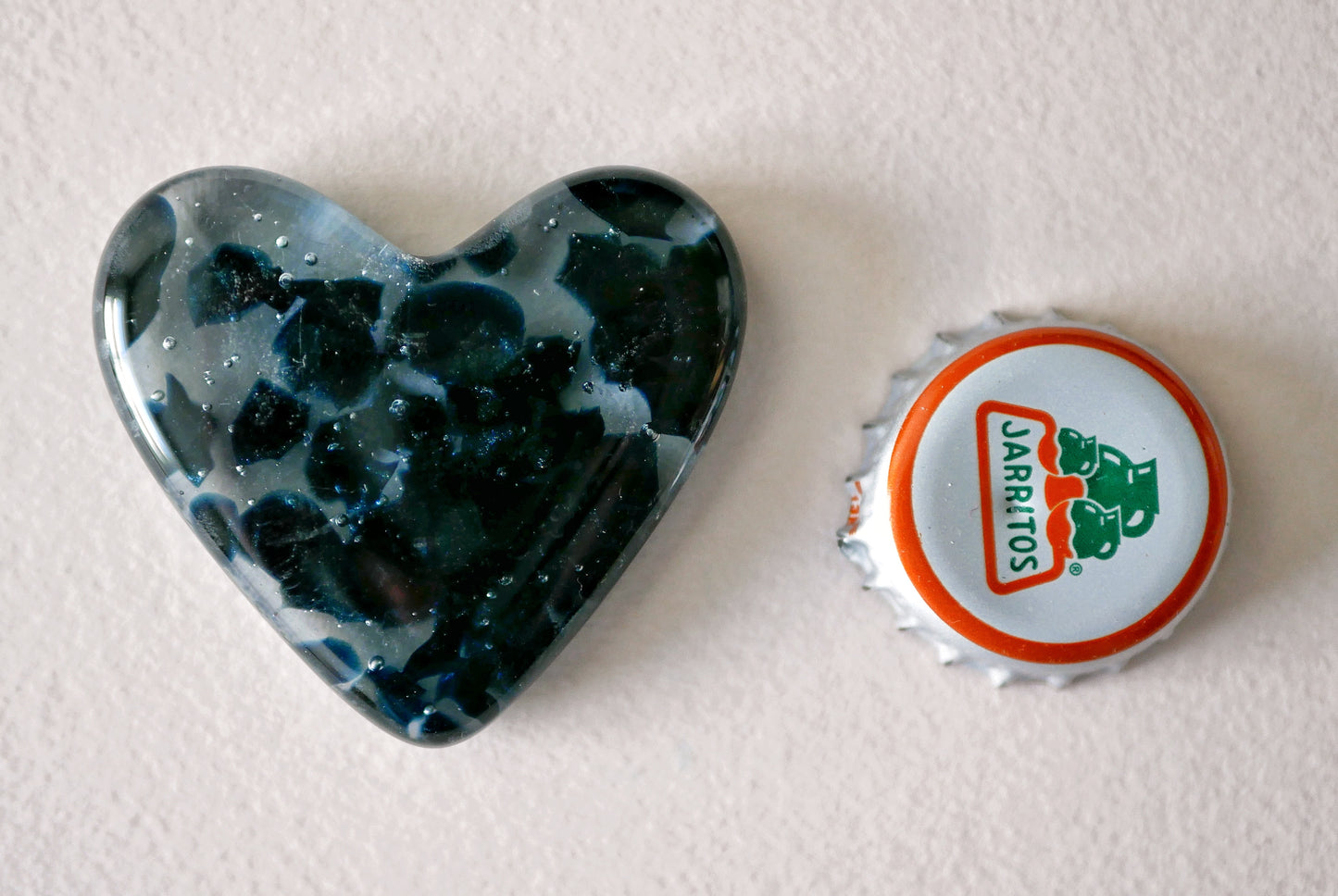 Blue and Clear Pocket Heart