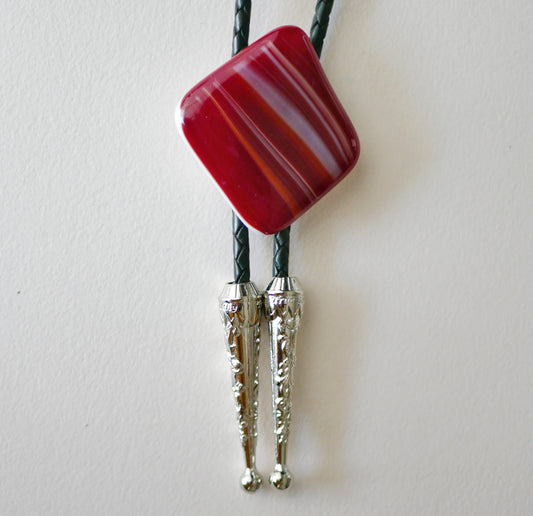 Red and White Bolo Tie #2