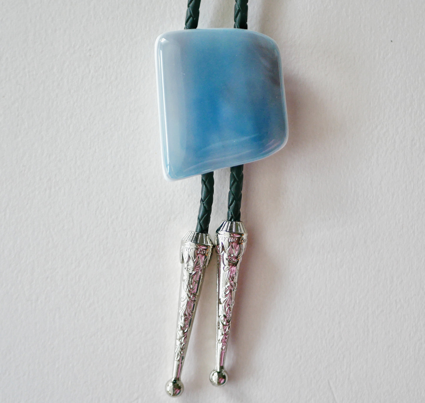 Blue and Purple Fog Bolo Tie #1