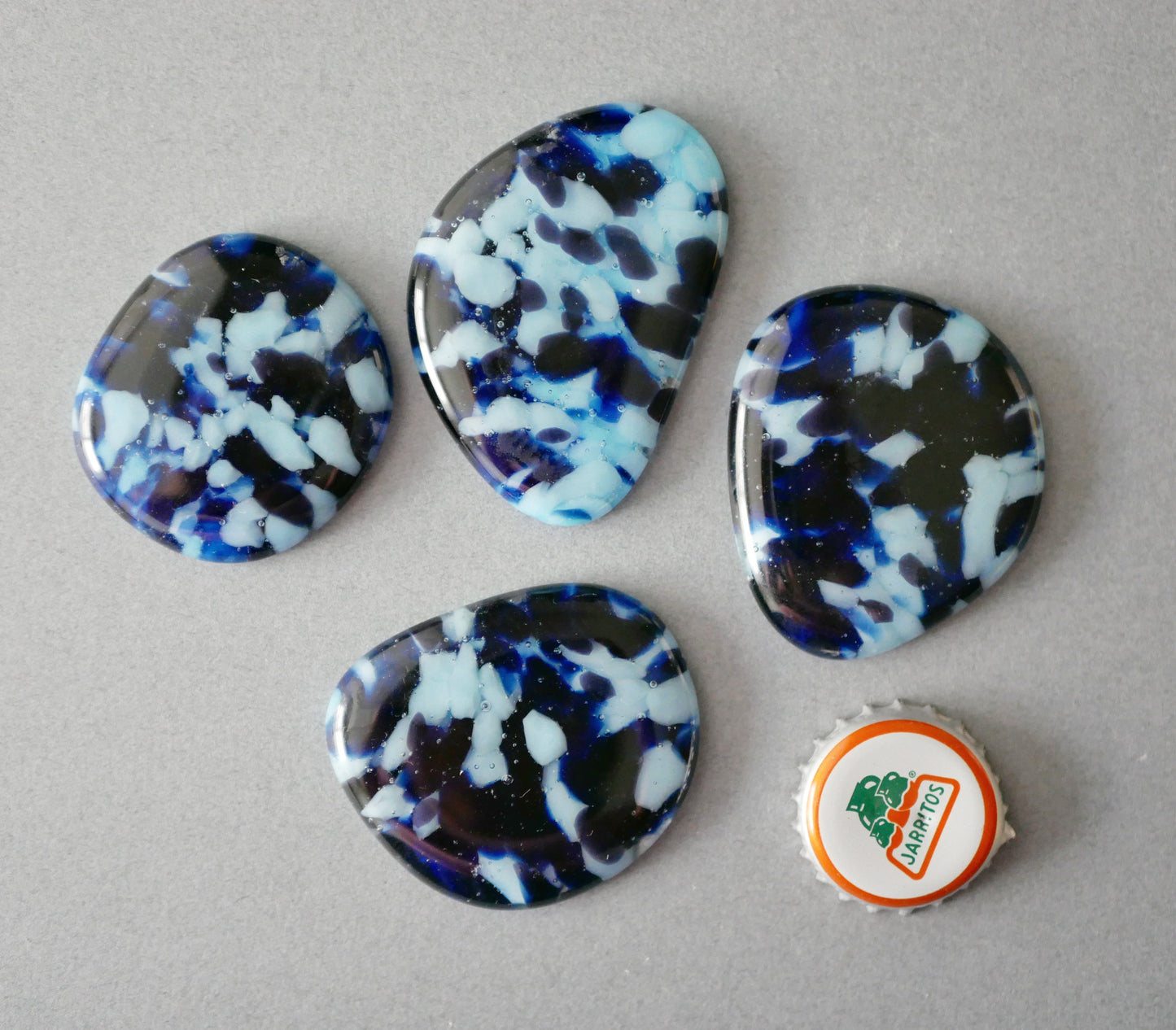 Big Cabochon: Opaque Blues