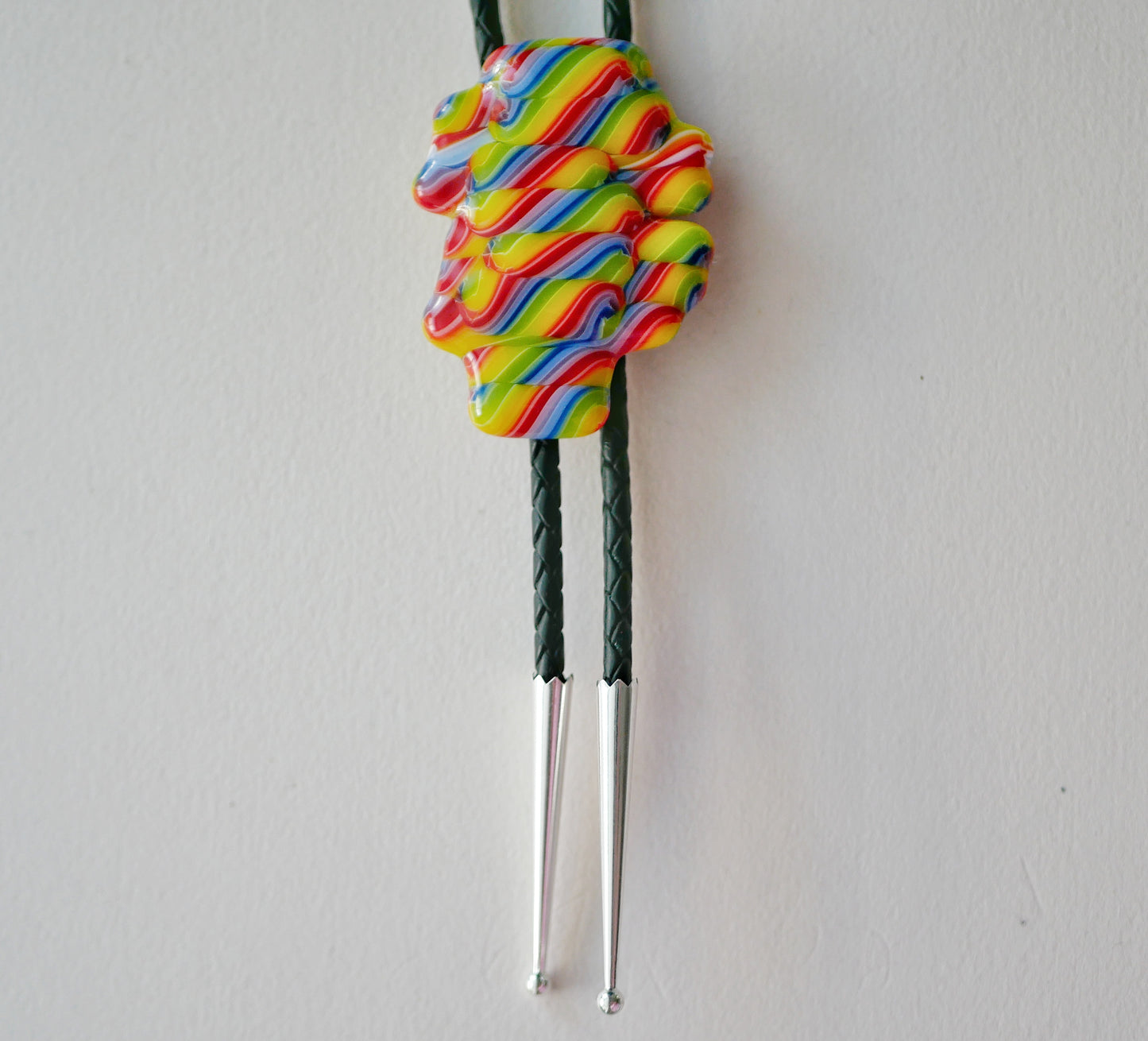 Rainbow Blobby Bolo Tie #5