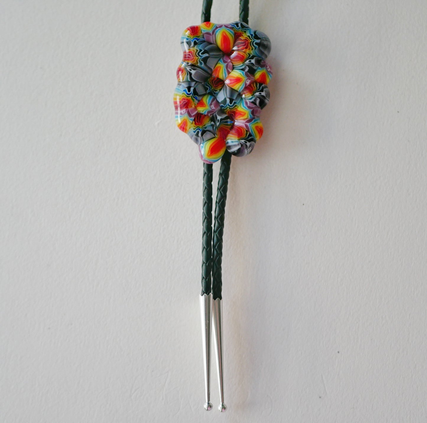 Rainbow Blobby Bolo Tie #1