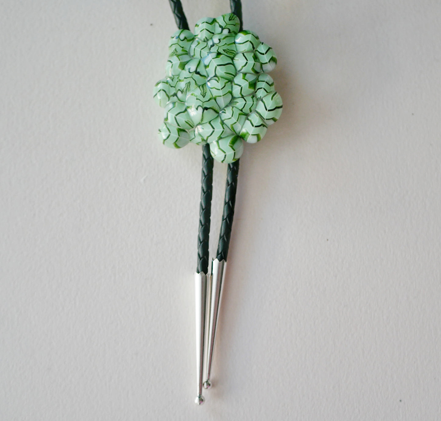 Light Green Blobby Bolo Tie