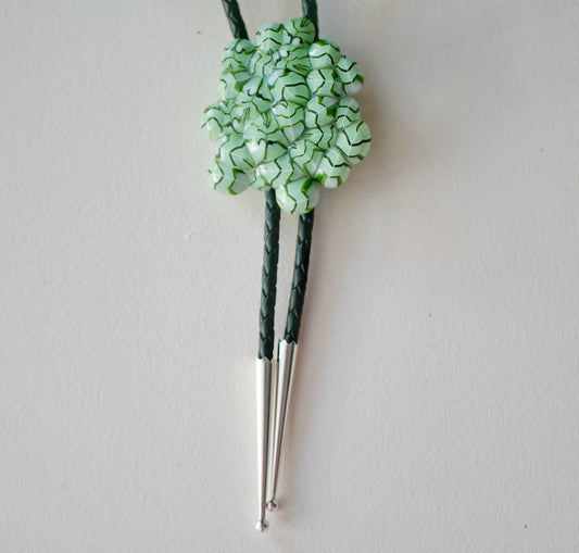 Light Green Blobby Bolo Tie