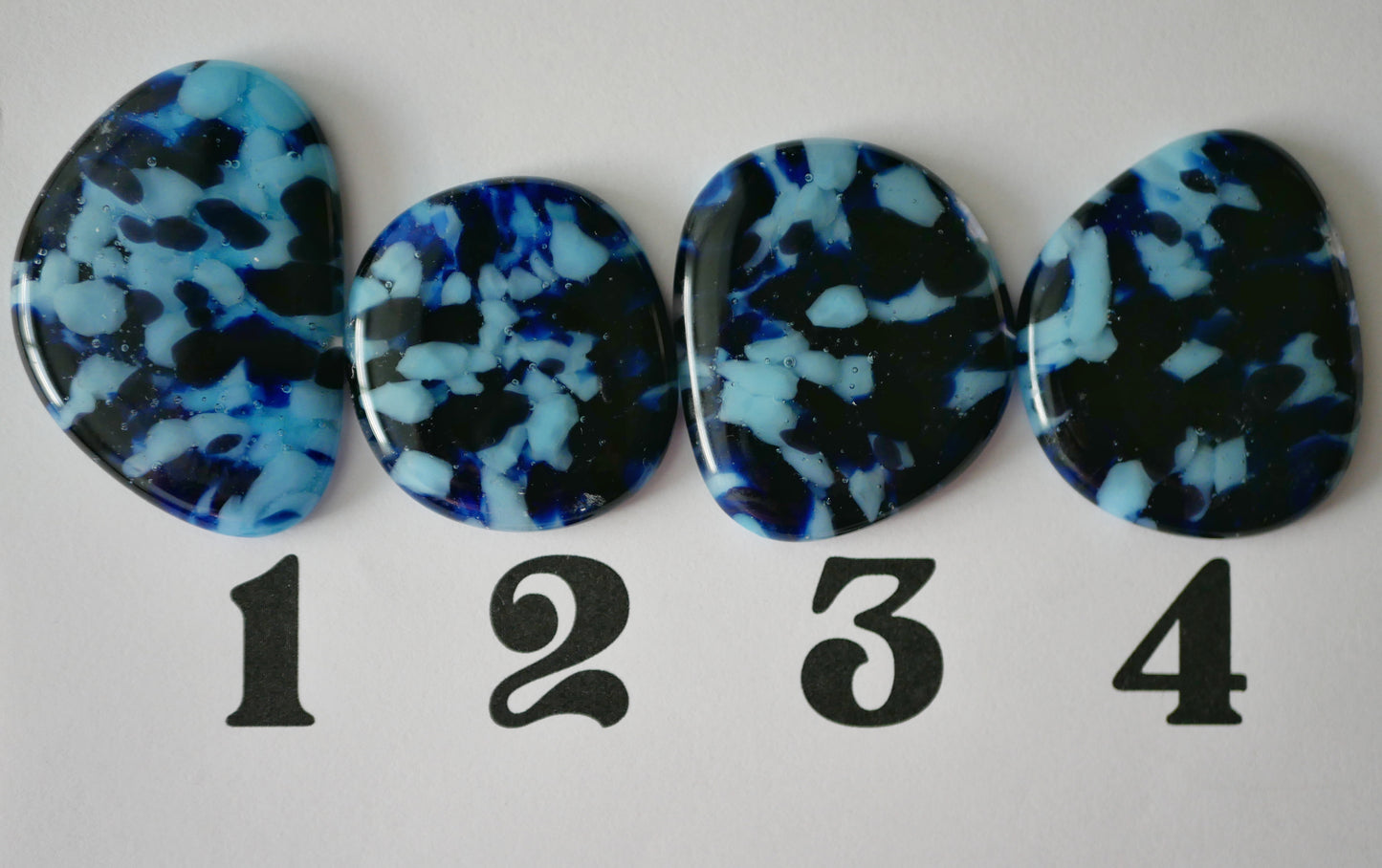 Big Cabochon: Opaque Blues