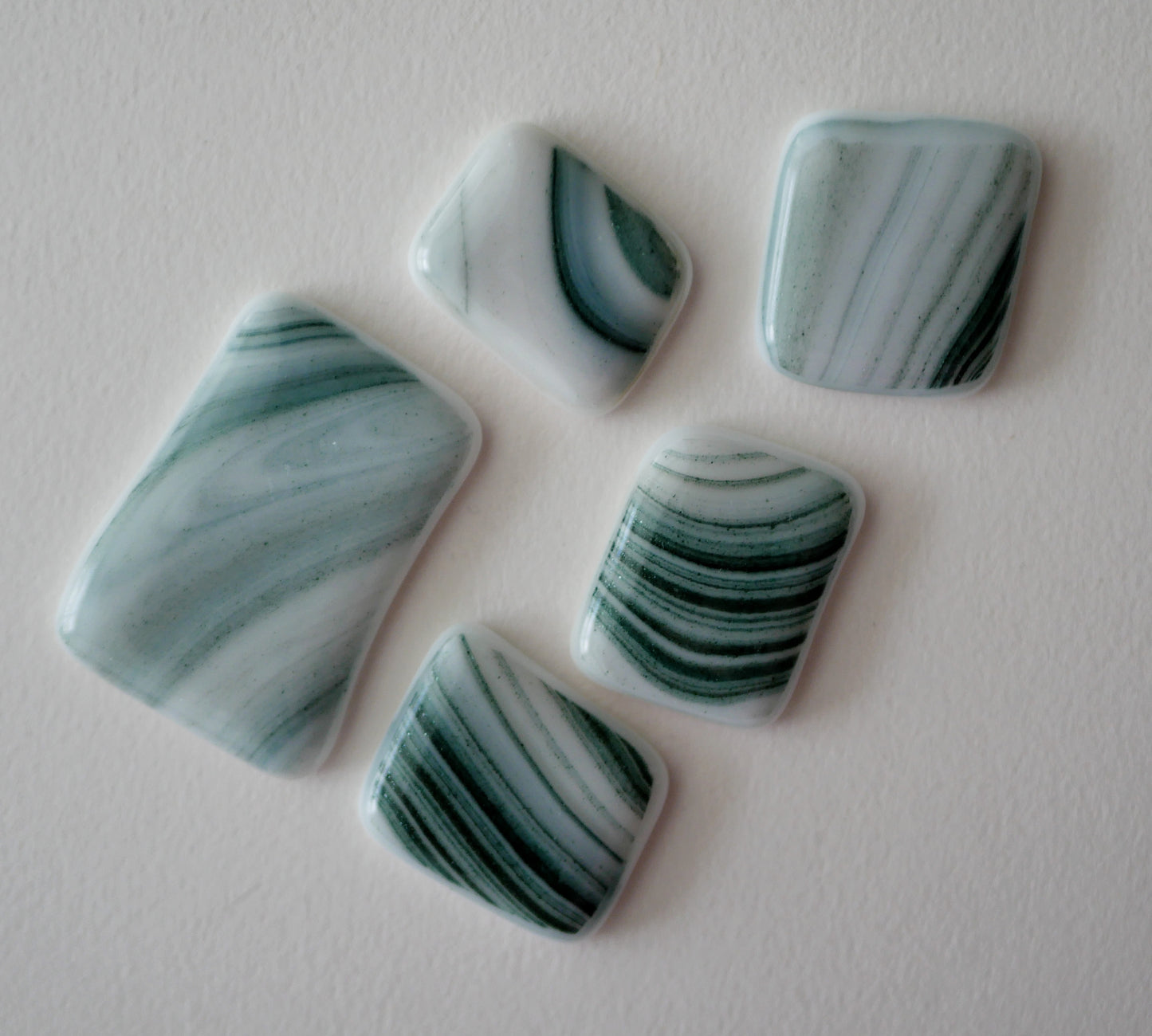 Green Banded Cabochon Set