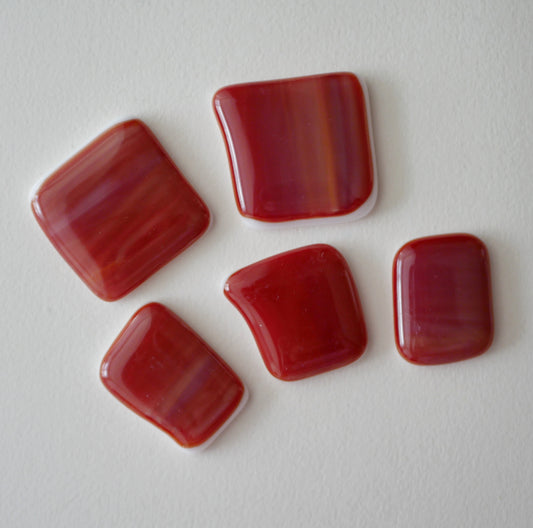 Red Cabochon Set