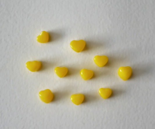 10 Tiny Yellow Hearts