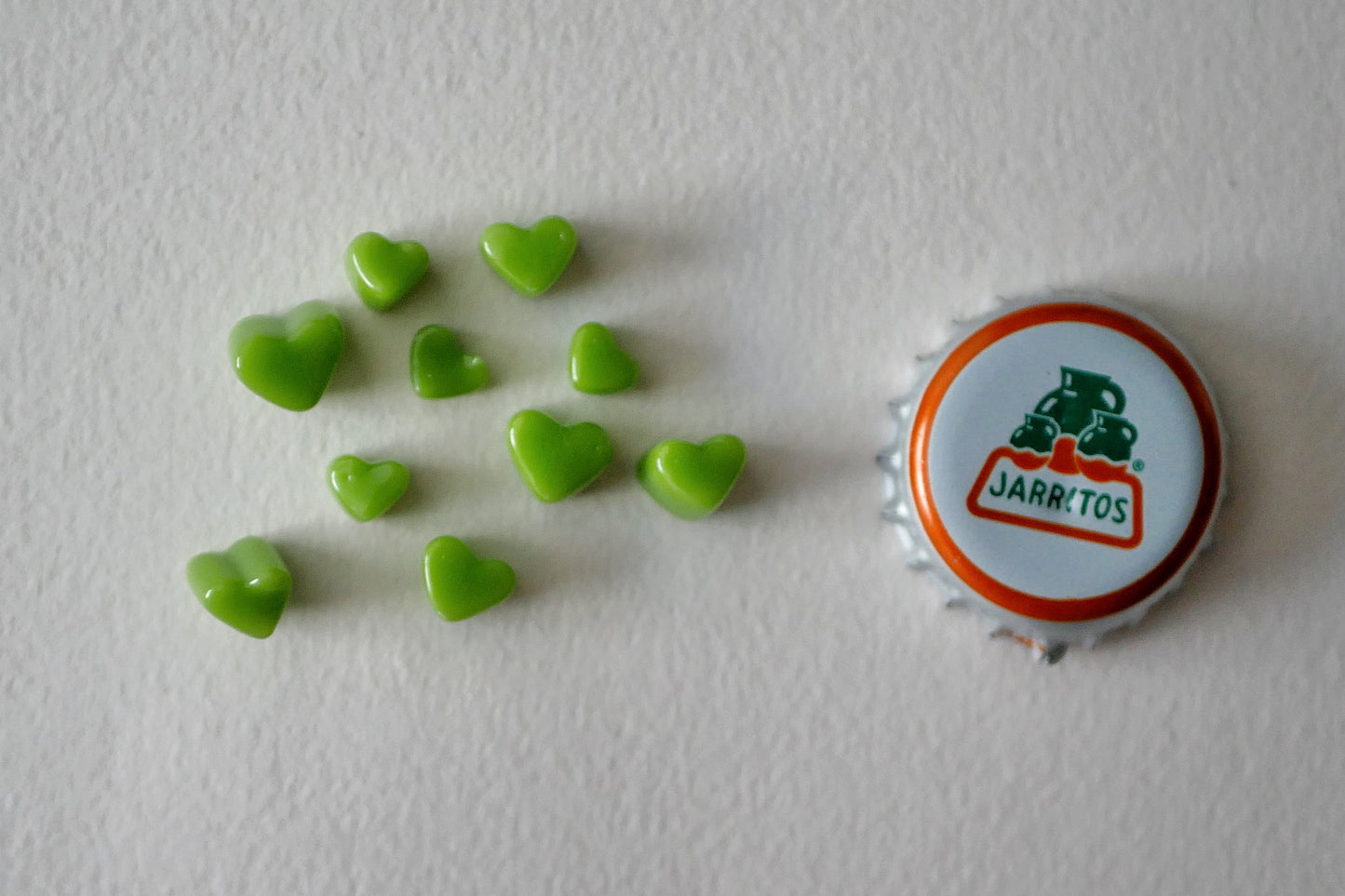 10 Tiny Green Hearts