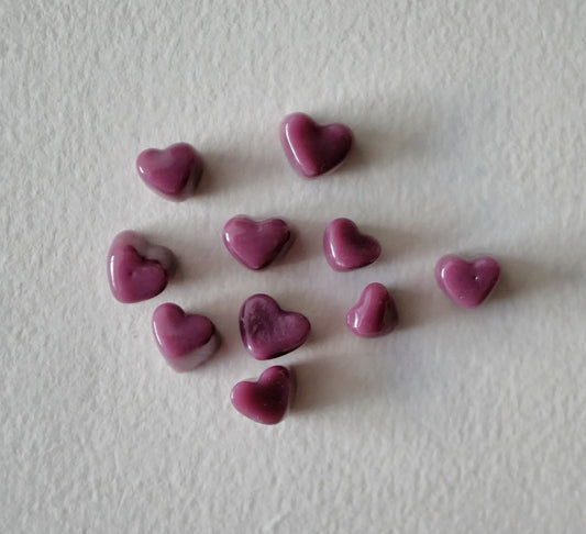 10 Tiny Purple Hearts