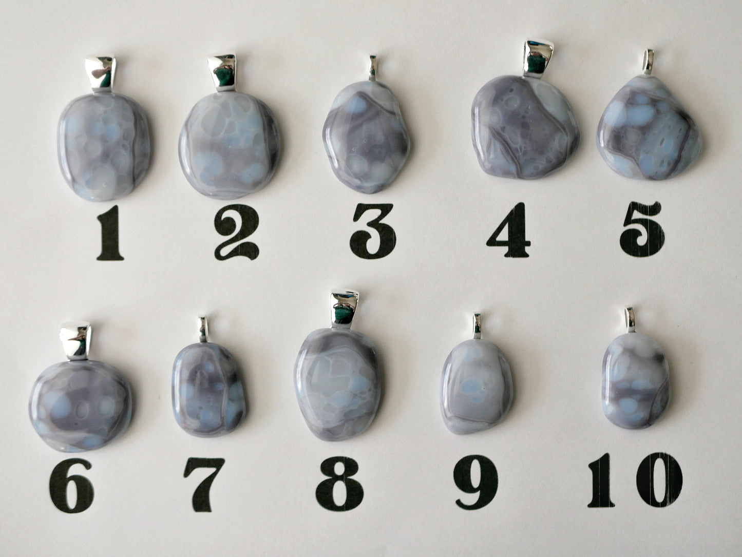 Ghost Purple-Grey Pendants