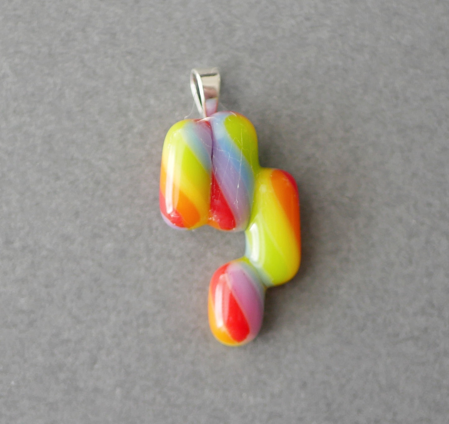 Disjointed Rainbow Twist Pendant #1 (PENDANT ONLY)