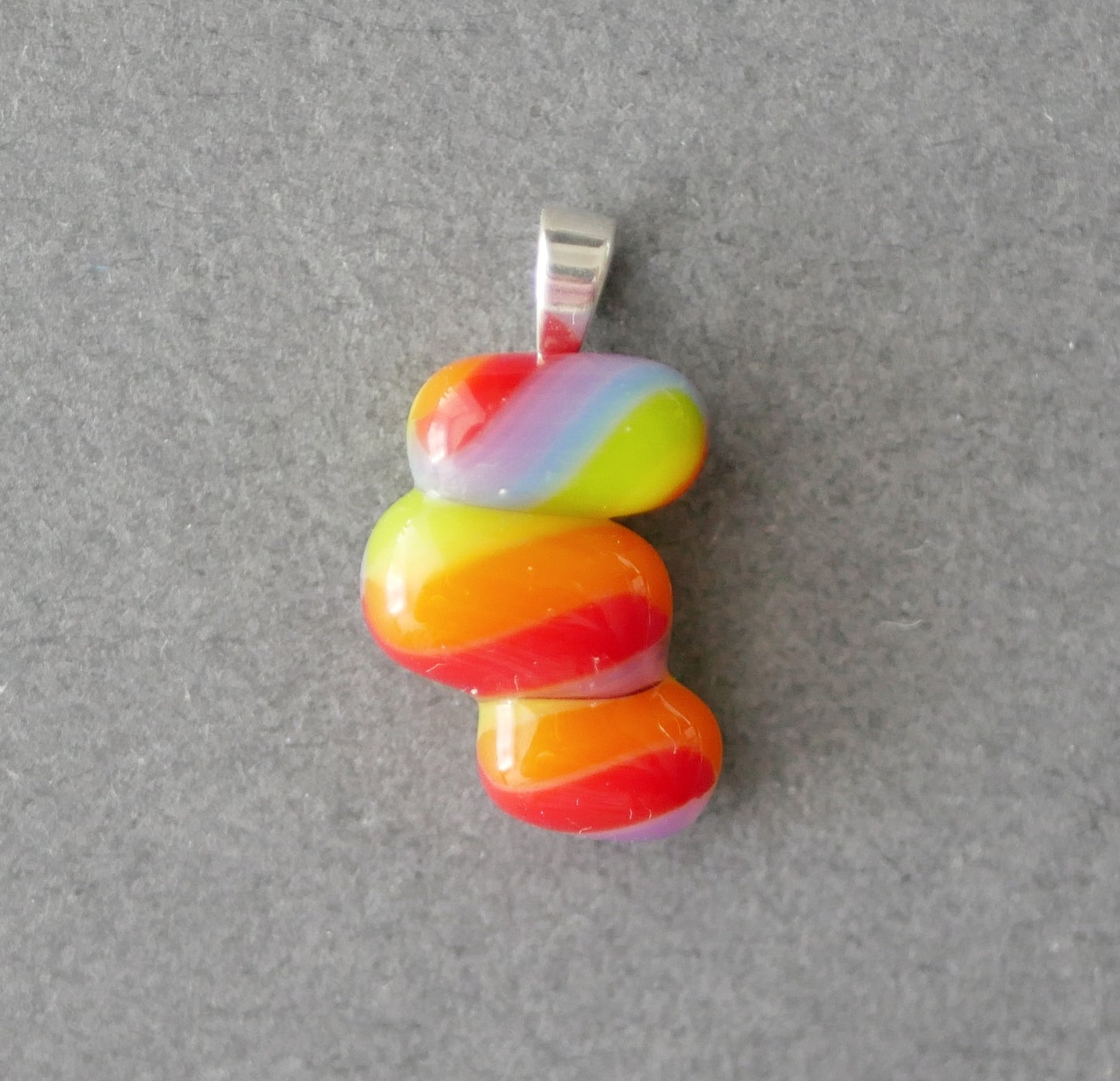 Disjointed Rainbow Twist Pendant #2 (PENDANT ONLY)