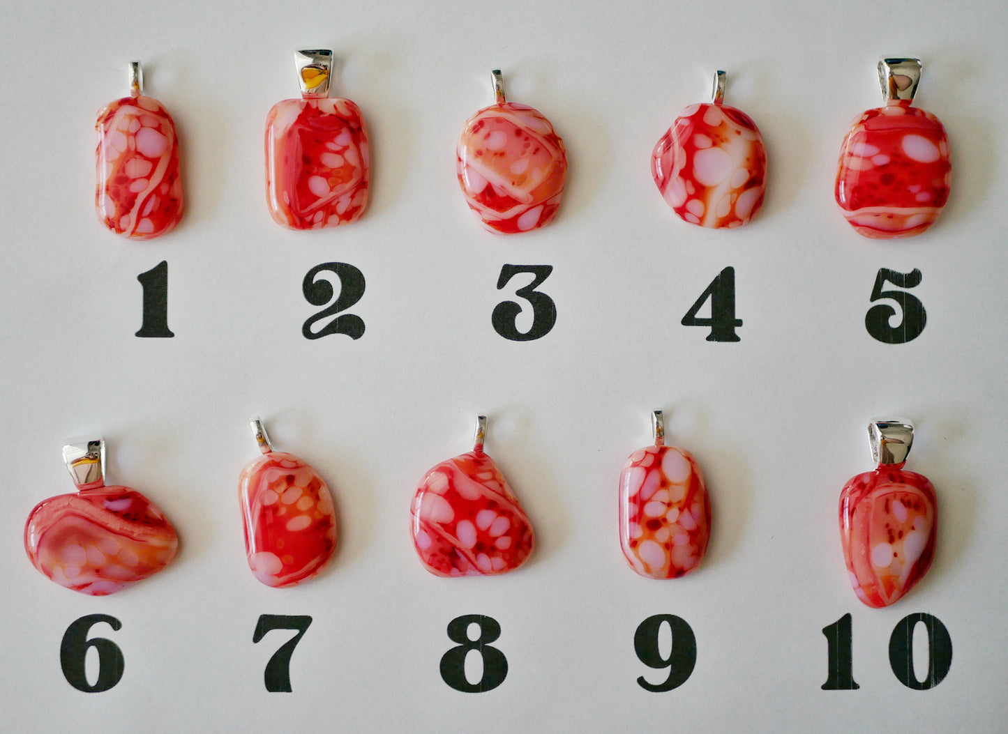 Ghost Orange-Red-Pink Pendants